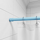 Карниз для ванной комнаты, 110-200 см, голубой, Easy, Milardo, 011A200M14