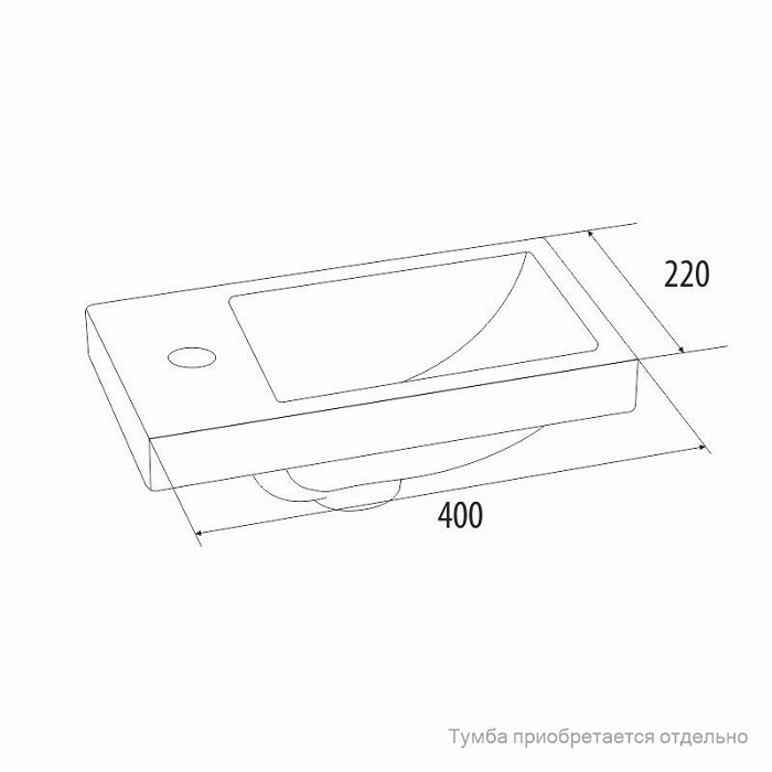 Мебельная раковина iddis 0014000u28