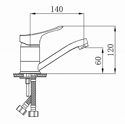 Смеситель для кухни РМС SL120-004-15