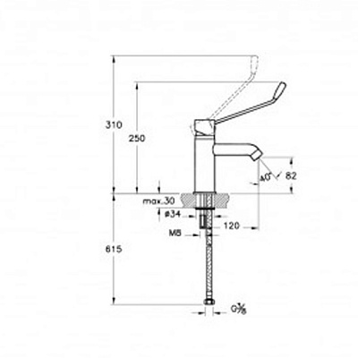 Смеситель Vitra AqvaMed A42312EXP