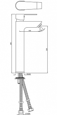 Смеситель для раковины Jaquar ARIA ARI-CHR-39005B