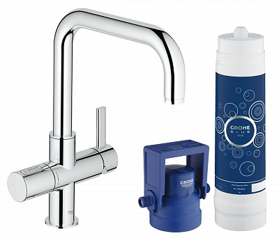 Смеситель для кухни GROHE BLUE 31299001 U-излив хром