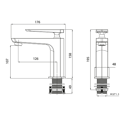 Смеситель для раковины Lemark Prizma LM3906C