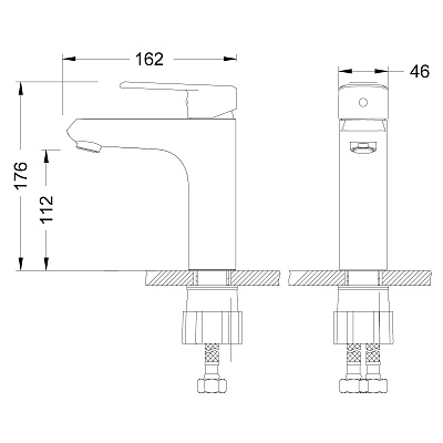 Смеситель для раковины Lemark Point LM0306C