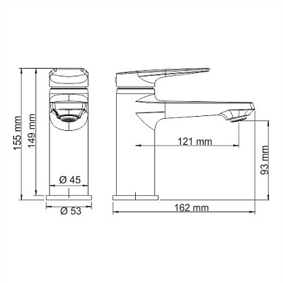 Смеситель для умывальника WasserKRAFT Glan 6603