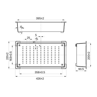 Коландер Iddis Kitchen Line KOL23MGi59