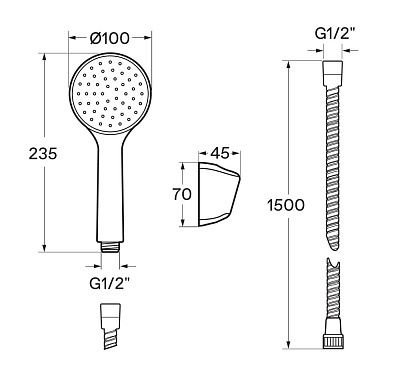 Смеситель для ванны Santek Венга WH5A10003C001