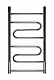 Полотенцесушитель водяной Тера ПСВ-60-04 Лиана-ЭК 500 х 600 наружная резьба (2+Z+2п)