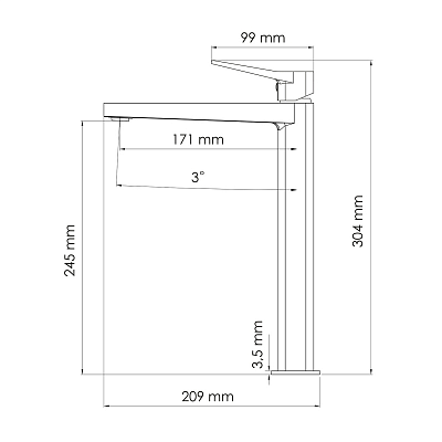 Смеситель для раковины WasserKRAFT Weil 2303H