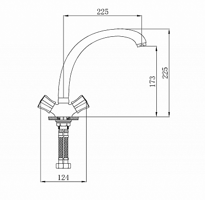 Смеситель для кухни РМС SL116-273F