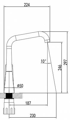 Смеситель для кухни SMART Онли SM313501AA