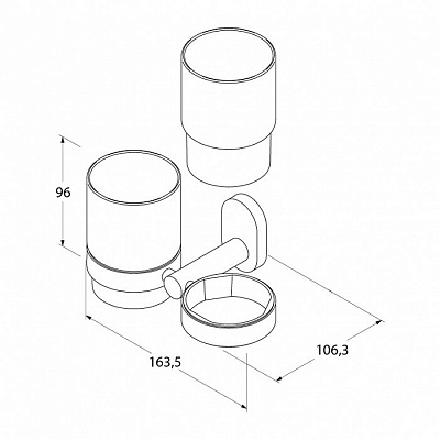 Подстаканник двойной Iddis Mirro Plus MRPSBC2i45