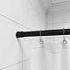 Карниз для ванной комнаты, 110-200 см, черный, Milardo Easy 014A200M14