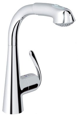 Смеситель для кухни GROHE ZEDRA 32553000 выдвижная лейка хром