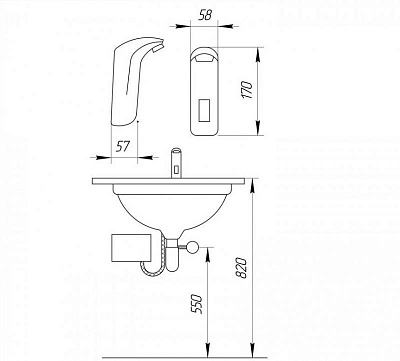 Смеситель для раковины Frap F511-1