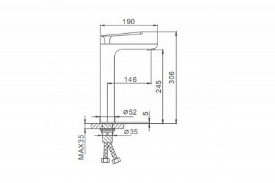 Смеситель для раковины Frap F1052-56