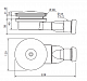 Сифон для SMC поддонов Cezares CZR-02-90 +крышка хром