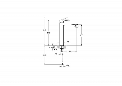 Смеситель для раковины-чаши Vitra Root Square A42733EXP