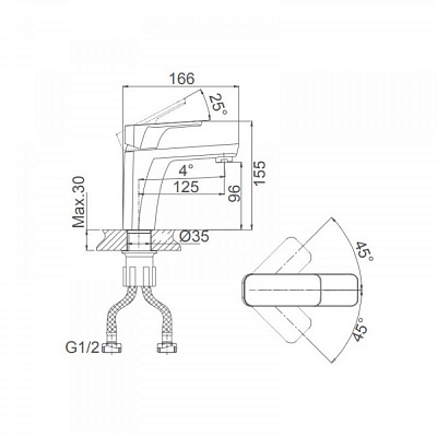 Смеситель для раковины D& KBerlin.Technische DA1432125